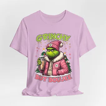 Grinchy But Boujee Unisex Jersey Short Sleeve Tee