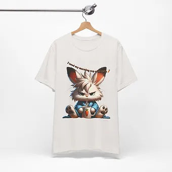 Grumpy Bunny Unisex Jersey Short Sleeve Tee