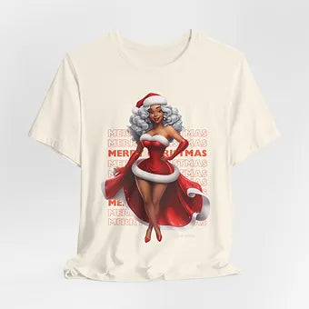 Merry Christmas Mrs Claus Unisex Jersey Short Sleeve Tee