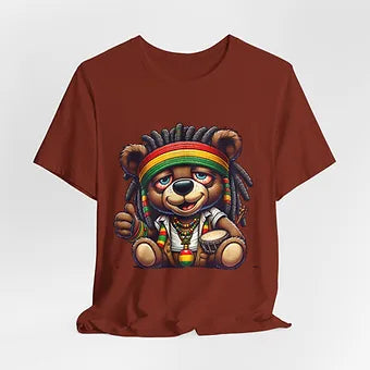 Rasta Bear 2 Unisex Jersey Short Sleeve Tee