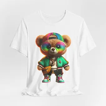 Vibrant Bear Unisex Jersey Short Sleeve Tee