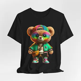 Vibrant Bear Unisex Jersey Short Sleeve Tee