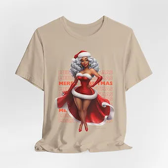 Merry Christmas Mrs Claus Unisex Jersey Short Sleeve Tee