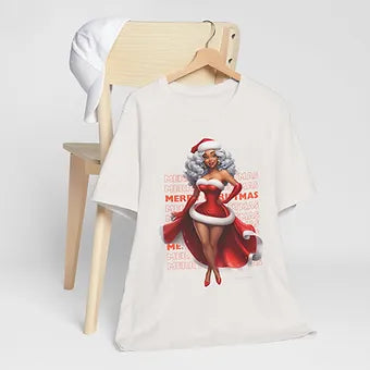 Merry Christmas Mrs Claus Unisex Jersey Short Sleeve Tee