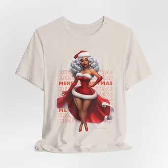 Merry Christmas Mrs Claus Unisex Jersey Short Sleeve Tee