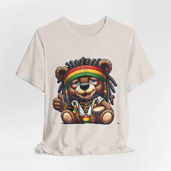 Rasta Bear 2 Unisex Jersey Short Sleeve Tee