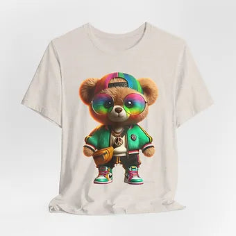 Vibrant Bear Unisex Jersey Short Sleeve Tee