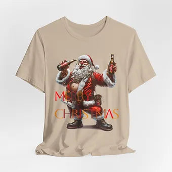 Merry Christmas Santa Unisex Jersey Short Sleeve Tee