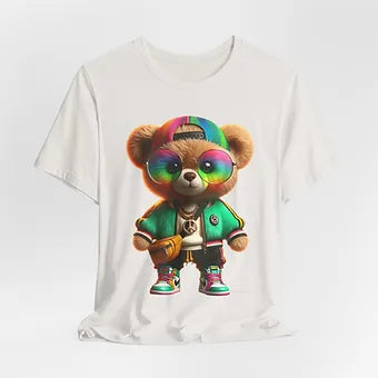 Vibrant Bear Unisex Jersey Short Sleeve Tee