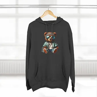 Bear Julius Three-Panel Fleece Hoodie