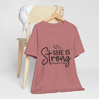 She is Strong Unisex Jersey Short Sleeve Tee