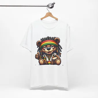 Rasta Bear 2 Unisex Jersey Short Sleeve Tee