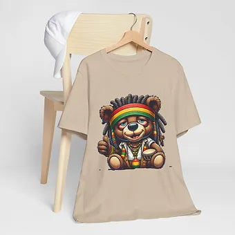 Rasta Bear 2 Unisex Jersey Short Sleeve Tee