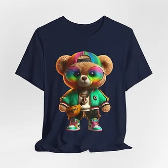 Vibrant Bear Unisex Jersey Short Sleeve Tee