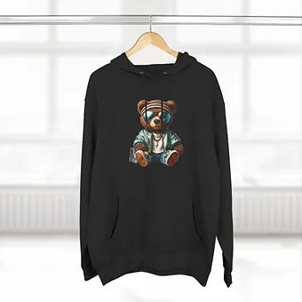 Bear Julius Three-Panel Fleece Hoodie
