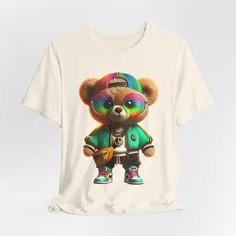 Vibrant Bear Unisex Jersey Short Sleeve Tee