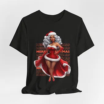 Merry Christmas Mrs Claus Unisex Jersey Short Sleeve Tee