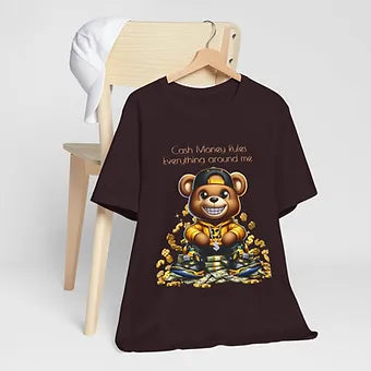 Money Rules Bear Unisex Jersey Short Sleeve Tee
