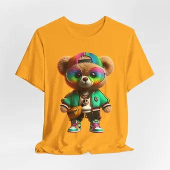 Vibrant Bear Unisex Jersey Short Sleeve Tee
