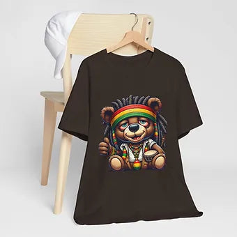 Rasta Bear 2 Unisex Jersey Short Sleeve Tee