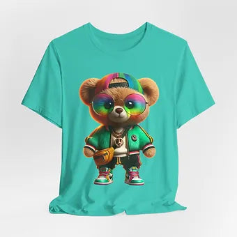 Vibrant Bear Unisex Jersey Short Sleeve Tee