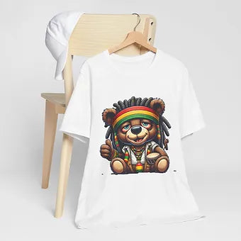Rasta Bear 2 Unisex Jersey Short Sleeve Tee