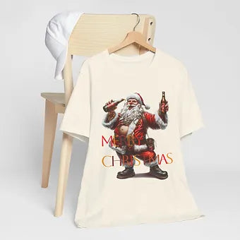 Merry Christmas Santa Unisex Jersey Short Sleeve Tee