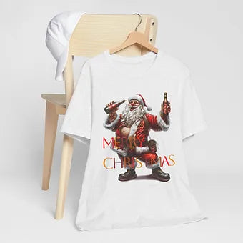 Merry Christmas Santa Unisex Jersey Short Sleeve Tee