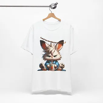 Grumpy Bunny Unisex Jersey Short Sleeve Tee