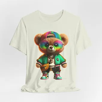 Vibrant Bear Unisex Jersey Short Sleeve Tee