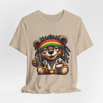 Rasta Bear 2 Unisex Jersey Short Sleeve Tee