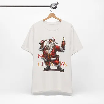 Merry Christmas Santa Unisex Jersey Short Sleeve Tee