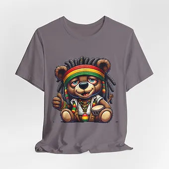 Rasta Bear 2 Unisex Jersey Short Sleeve Tee