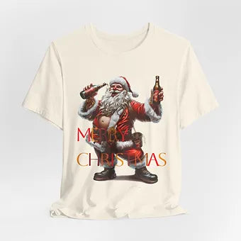 Merry Christmas Santa Unisex Jersey Short Sleeve Tee