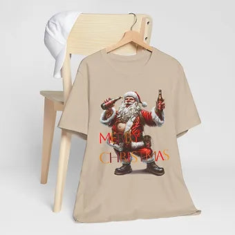Merry Christmas Santa Unisex Jersey Short Sleeve Tee