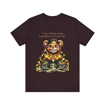 Money Rules Bear Unisex Jersey Short Sleeve Tee