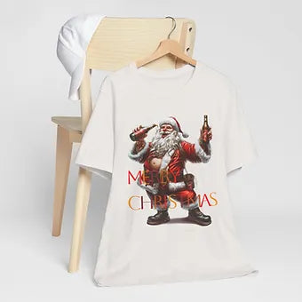 Merry Christmas Santa Unisex Jersey Short Sleeve Tee
