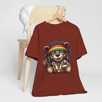 Rasta Bear 2 Unisex Jersey Short Sleeve Tee