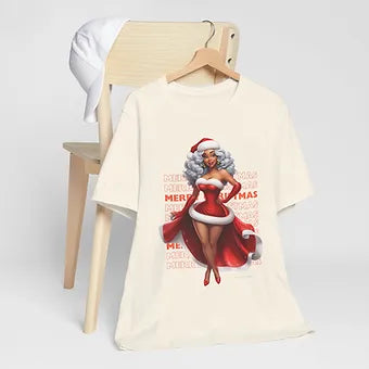 Merry Christmas Mrs Claus Unisex Jersey Short Sleeve Tee