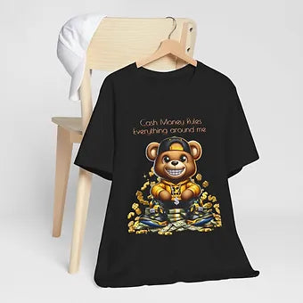 Money Rules Bear Unisex Jersey Short Sleeve Tee