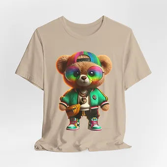 Vibrant Bear Unisex Jersey Short Sleeve Tee
