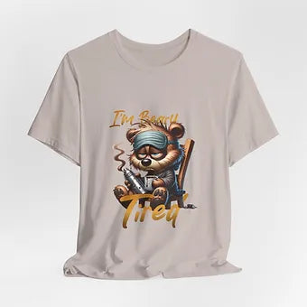 Beary Tired Unisex Jersey Short Sleeve Tee