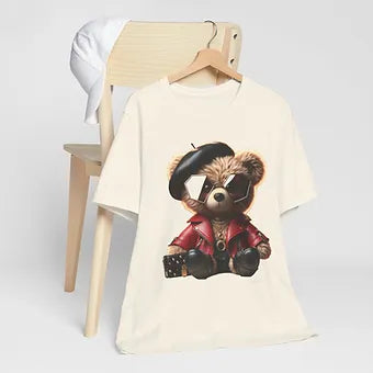 Professor Bear Artist Unisex Jersey Short Sleeve Tee