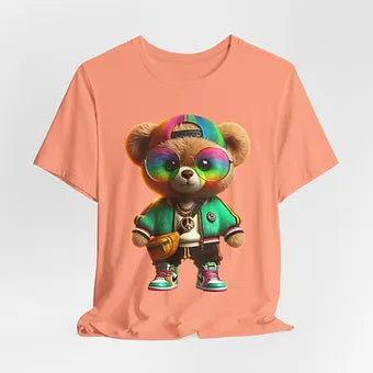 Vibrant Bear Unisex Jersey Short Sleeve Tee