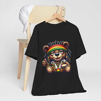 Rasta Bear 2 Unisex Jersey Short Sleeve Tee