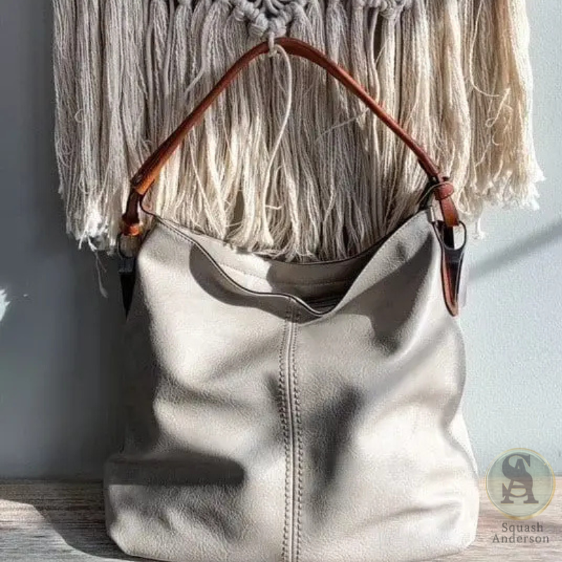 2-Side Metal Accent Hobo Bag