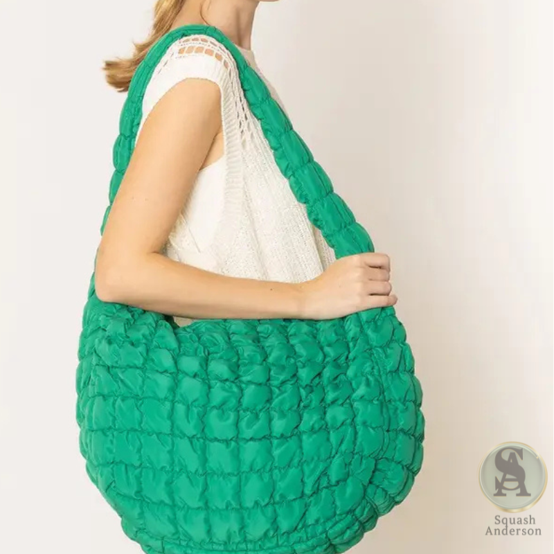 Cora Large Quilted Puffer Tote Bag