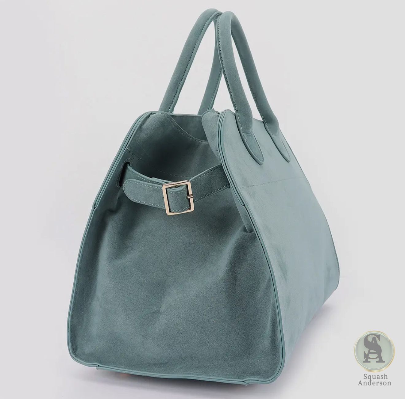 Velour Luxe Structured Tote