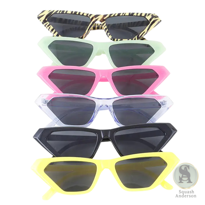 Edgy Geometric Cat Eye Sunglasses