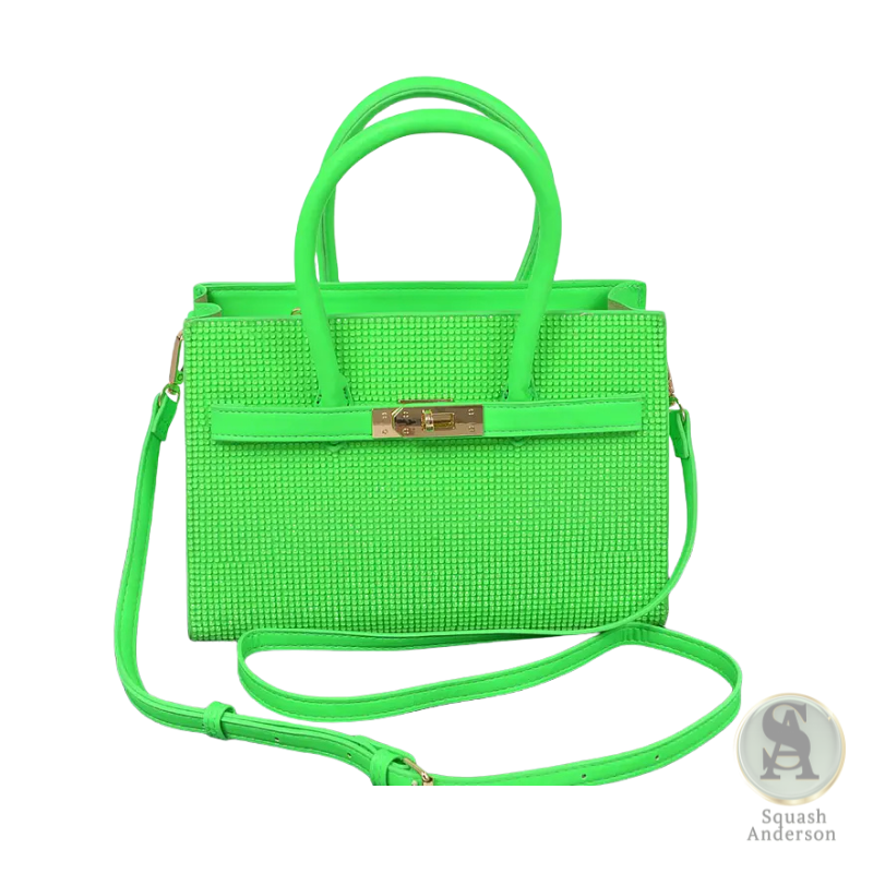 Rhinestone Top Handle Bag